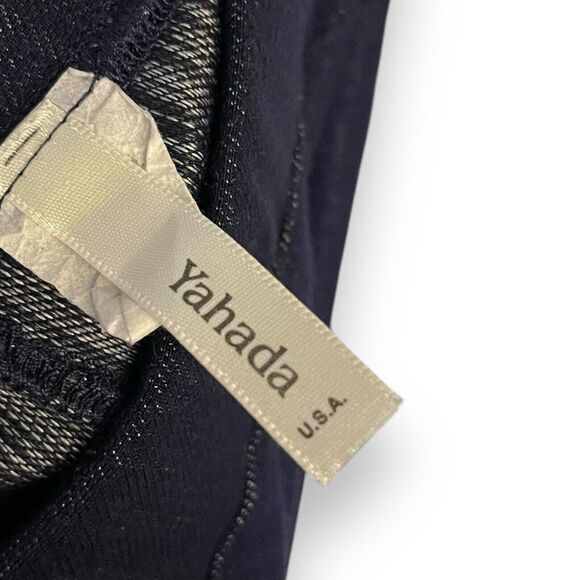 Yahada Pull On Jeggings Womens One Size Dark Blue Stretch Casual Travel Academia - Picture 8 of 11